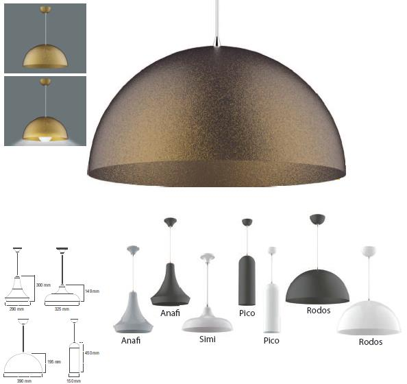 16 GoldLED Pendant CCT Suggested LED Base LED Ready 3000-4000K E27 YES PMMA/ Aluminium PCB Optical Cover / Diffuser Body Other Electrostatic powder coated, aluminium body Non Flammable Connector