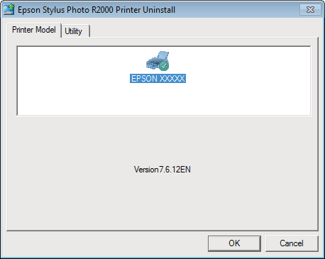 Χρήση του προγράμματος οδήγησης του εκτυπωτή (Windows) D Επιλέξτε το εικονίδιο του εκτυπωτή και πατήστε OK.