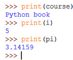 την τιμή 5. Επίσης, ένα ακόμη παράδειγμα μεταβλητής μπορεί να είναι η μεταβλητή pi και της εκχωρούμε την τιμή 3.14159. Για να εκφράσει την εκχώρηση, η Python χρησιμοποιεί το απλό σύμβολο: = (π.χ., i = 5).