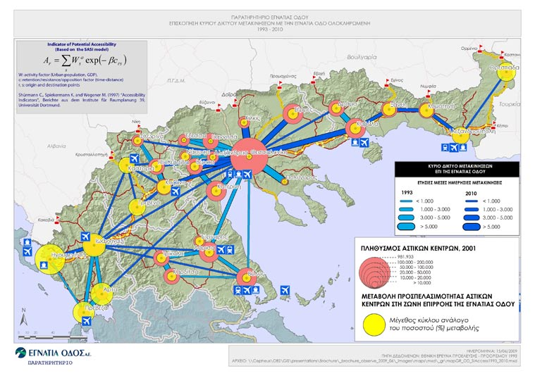 Η Εγνατία Οδός: - βγάζει από την απομόνωση μερικές από τις λιγότερο προσπελάσιμες Περιφέρειες της χώρας και της Ευρώπης όπως η Ήπειρος, η Δυτική Μακεδονία και η Θράκη, και έτσι, - συμβάλλει στην