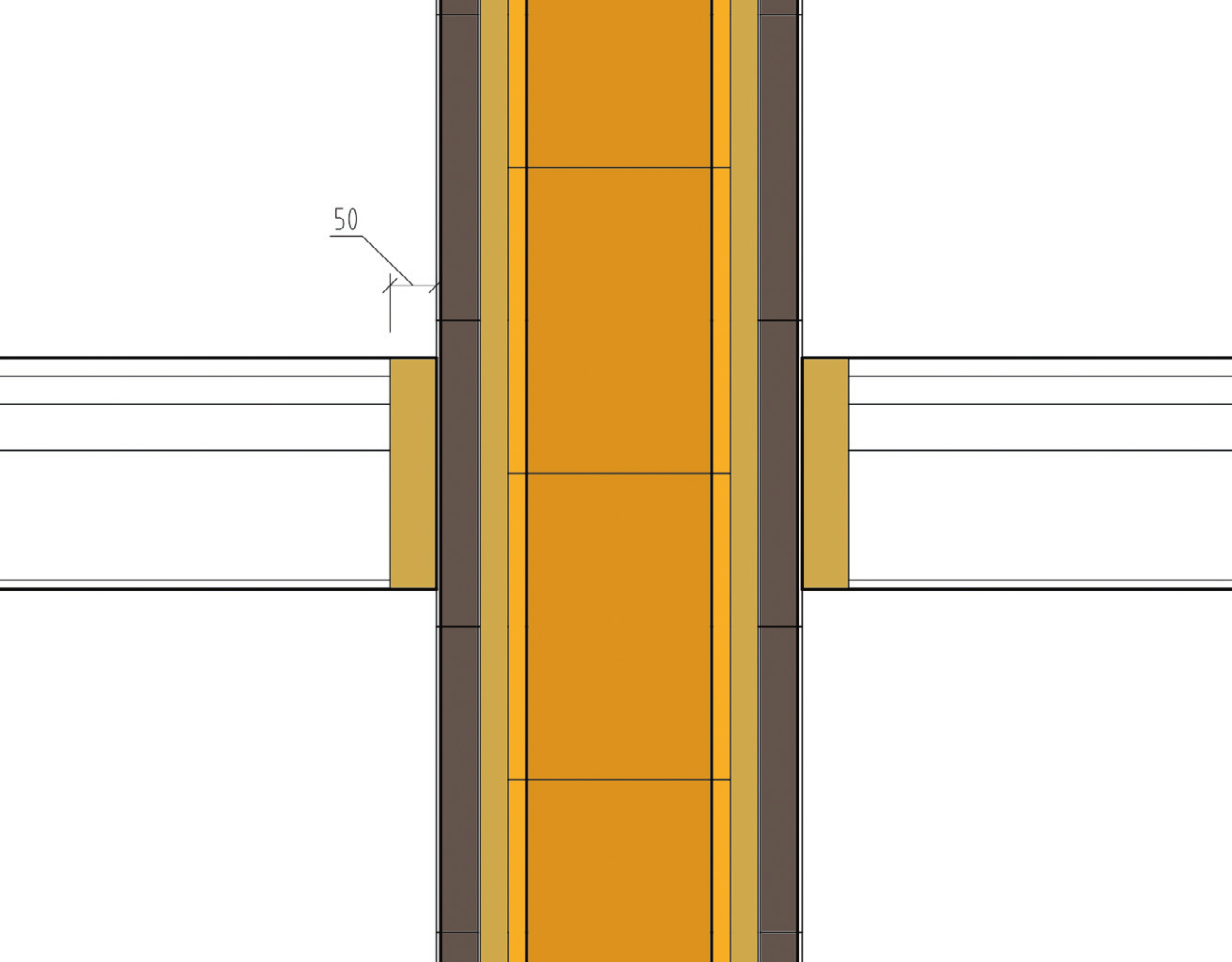 PRESTUPY KOMÍNA STAVEBNÝMI KONŠTRUKCIAMI Pri projektovaní i prevádzaní prestupov komína stavebnými konštrukciami musí byť vždy umožnená dilatácia komínového prieduchu.