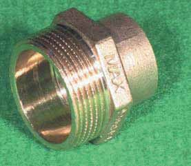 BRASS FITTINGS FOR COPPER TUBES ΜΑΣΤΟΣ ΑΡΣΕΝΙΚΟΣ ΟΡΕΙΧΑΛΚΙΝΟΣ MALE NIPPLES 2002101203 Φ 12 x 1/2" 25/500 1,18 2002101503 Φ 15 x 1/2" 25/500 0,49 2002121503 Φ 15 x 1/2" ΜΑΧ* 10/250 0,85 2002101504 Φ