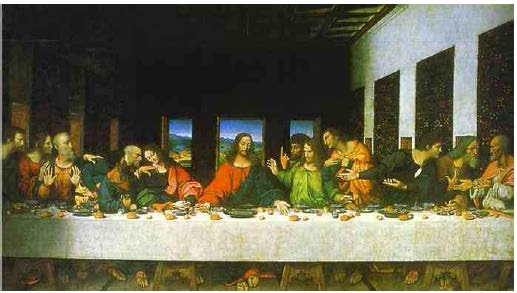 Στον πίνακα «Ο Μυστικός Δείπνος» του Da Vinci Μία τοιχογραφία που έκανε τρία χρόνια