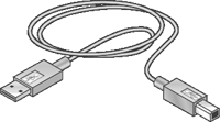 4 Σύνδεση µε τον εκτυπωτή USB USB Ο εκτυπωτής συνδέεται στον υπολογιστή µέσω καλωδίου USB (Universal Serial Bus Ενιαίος σειριακός δίαυλος).