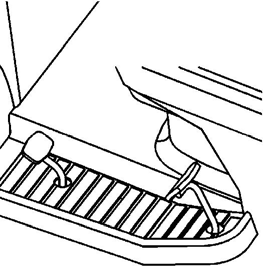 2. Βάλτε το πόδι σας στο πεντάλ έλξης και σιγά πατήστε πάνω στο πεντάλ για να προχωρήσετε µπροστά (εικ.15). οδηγείτε το τρακτέρ εκτός του χλοοτάπητα. Ακινητοποίηση του τρακτέρ 1.