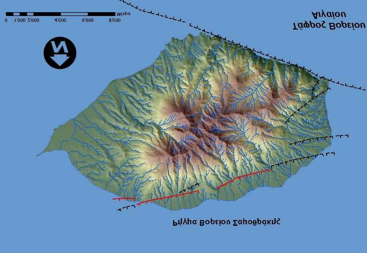 Active faults of Samothrace island