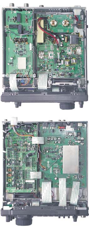 L 0 TX peak adjustment R0, R Idling current adjustment for MHz band final amplifier R, R0 Idling current adjustment for HF/0 MHz bands final amplifier R