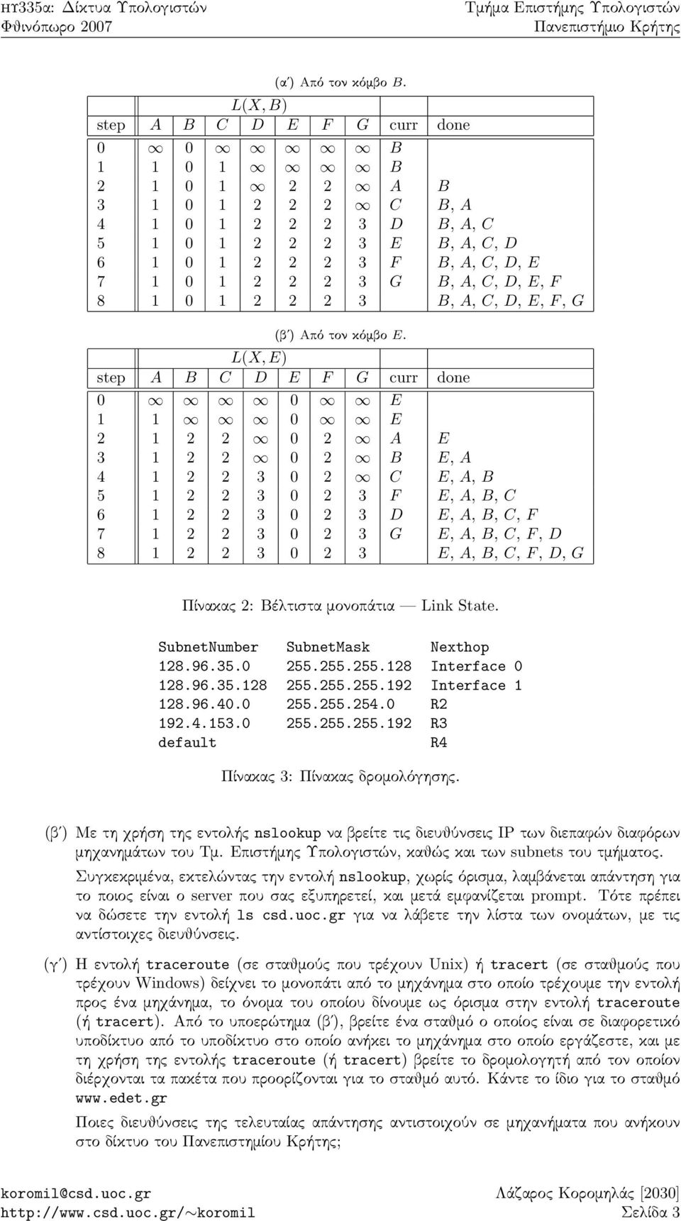 A, C, D, E, F 8 1 0 1 2 2 2 3 B, A, C, D, E, F, G (bþ) Apì ton kìmbo E.