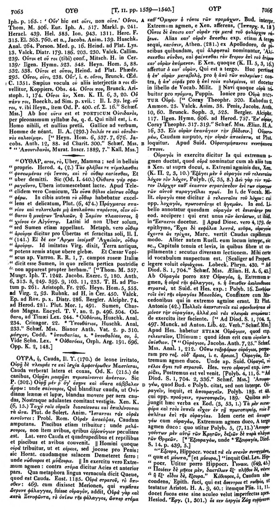 ξεωε. Alias κατ' ούράν έπεσθαι exp. etiam A (ergo Anal. 264. Porson. Med. p. 16. Heind. ad Plat. Lys. sequi, κατόπιν, Athen. (281.) ex Apollodoro, de pj. 13. Valck. Diatr. 179.186'. 203. 230. Valck. Callim.