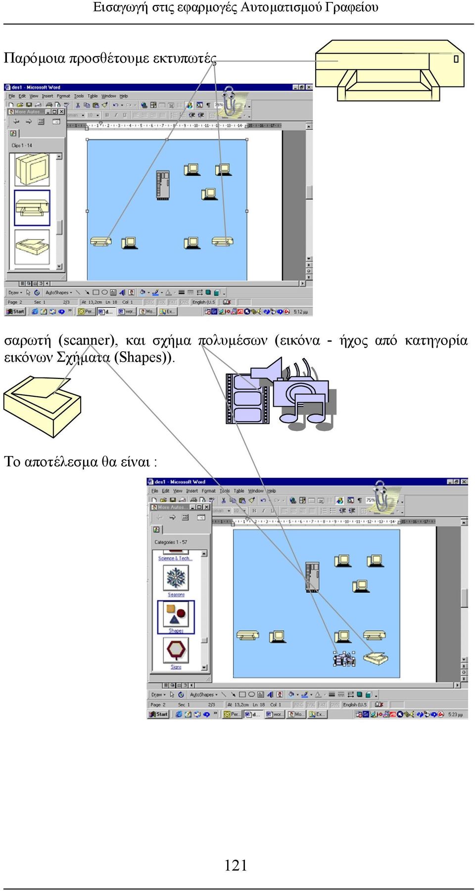 και σχήµα πολυµέσων (εικόνα - ήχος από κατηγορία