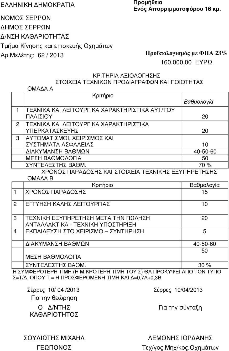 ΧΑΡΑΚΤΗΡΙΣΤΙΚΑ ΥΠΕΡΚΑΤΑΣΚΕΥΗΣ 20 3 ΑΥΤΟΜΑΤΙΣΜΟΙ, ΧΕΙΡΙΣΜΟΣ ΚΑΙ ΣΥΣΤΗΜΑΤΑ ΑΣΦΑΛΕΙΑΣ 10 ΙΑΚΥΜΑΝΣΗ ΒΑΘΜΩΝ 40-50-60 ΜΕΣΗ ΒΑΘΜΟΛΟΓΙΑ 50 ΣΥΝΤΕΛΕΣΤΗΣ ΒΑΘΜ.