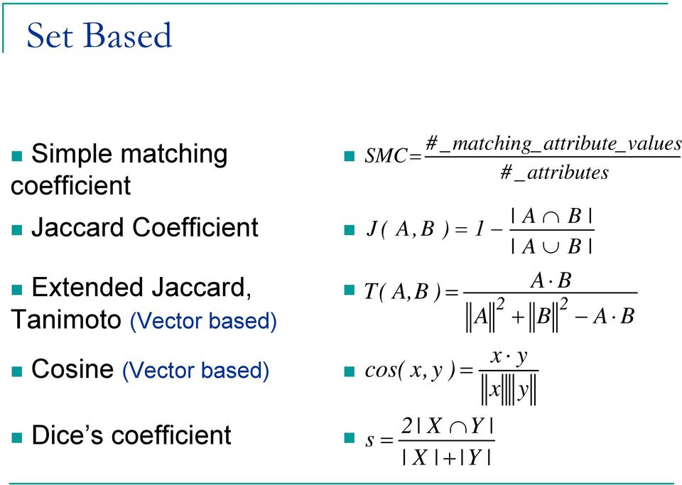 coefficient SMC= J ( A,B T( A,B ) cos( s # _ matching_