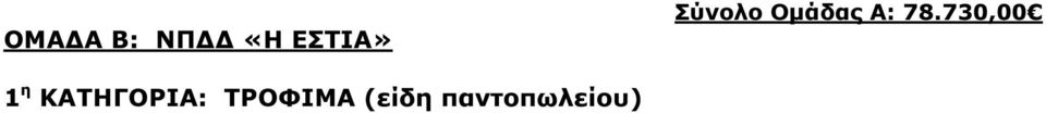 730,00 1 η ΚΑΤΗΓΟΡΙΑ: