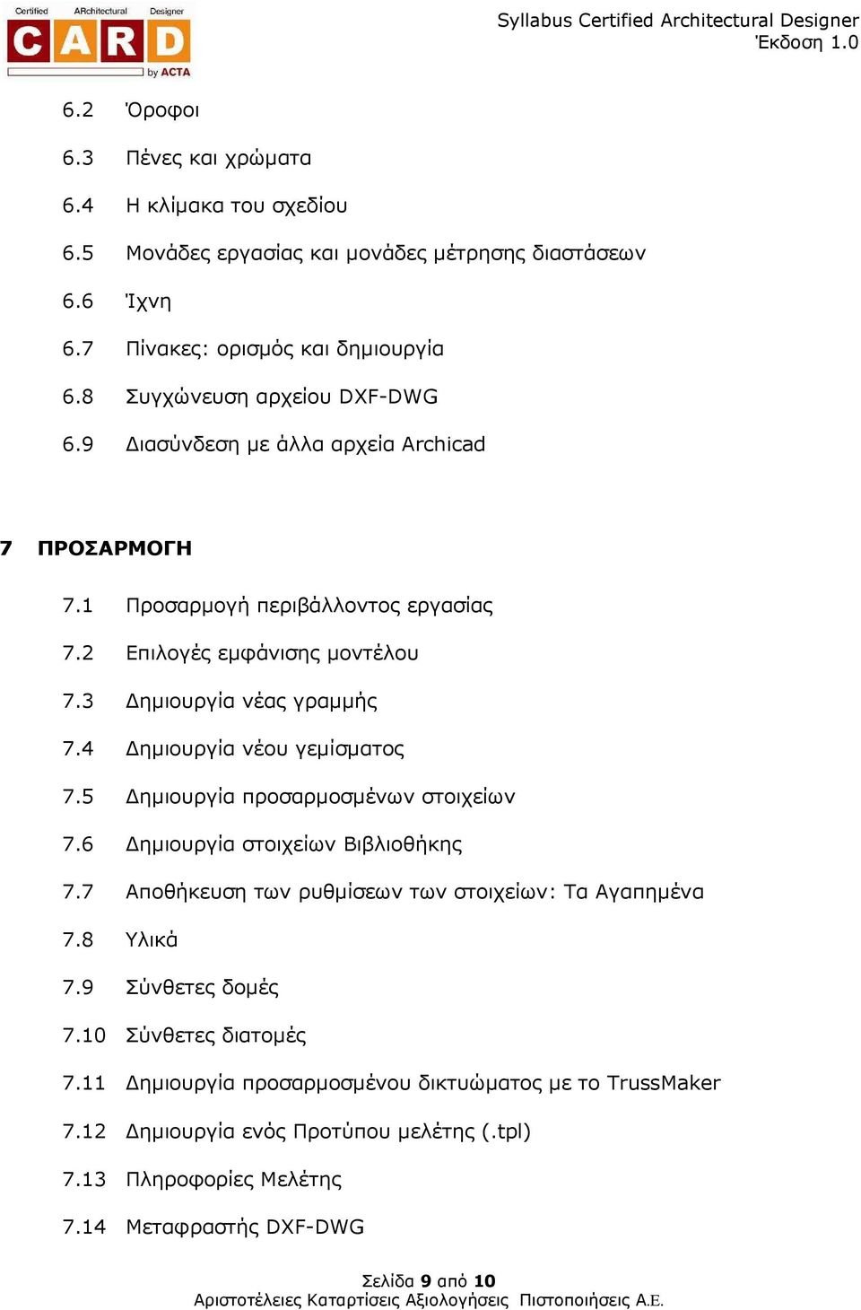 4 ηµιουργία νέου γεµίσµατος 7.5 ηµιουργία προσαρµοσµένων στοιχείων 7.6 ηµιουργία στοιχείων Βιβλιοθήκης 7.7 Αποθήκευση των ρυθµίσεων των στοιχείων: Τα Αγαπηµένα 7.8 Υλικά 7.