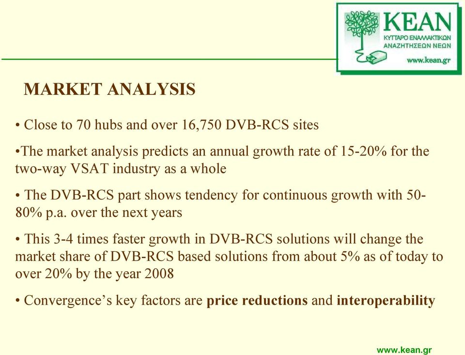 VSAT industry as