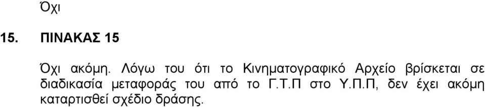 βρίσκεται σε διαδικασία µεταφοράς του