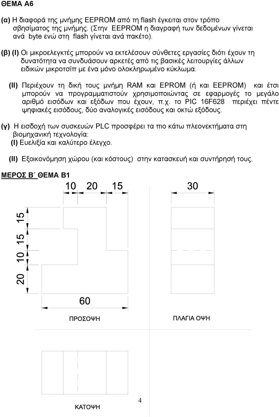 (ΙΙ) Περιέχουν τη δική τους µνήµη RAM και EPROM (ή και EEPROM) και έτσι µπορούν να προγραµµατιστούν χρησιµοποιώντας σε εφαρµογές το µεγάλο αριθµό εισόδων και εξόδων που έχουν, π.χ. το PIC 16F68 περιέχει πέντε ψηφιακές εισόδους, δύο αναλογικές εισόδους και οκτώ εξόδους.