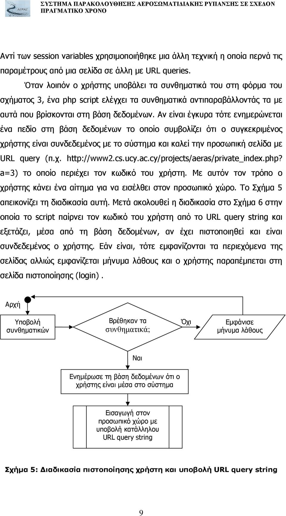 Αν είναι έγκυρα τότε ενηµερώνεται ένα πεδίο στη βάση δεδοµένων το οποίο συµβολίζει ότι ο συγκεκριµένος χρήστης είναι συνδεδεµένος µε το σύστηµα και καλεί την προσωπική σελίδα µε URL query (π.χ. http://www2.