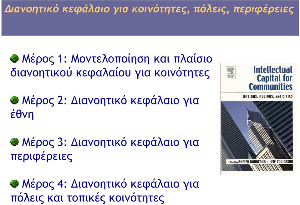 Μέρος 2: ιανοητικό κεφάλαιο για έθνη Μέρος 3: ιανοητικό κεφάλαιο