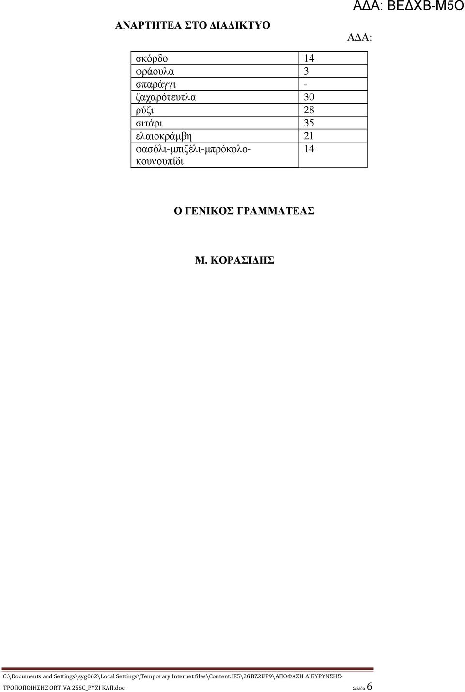 21 φασόλι-µπιζέλι-µπρόκολοκουνουπίδι 14 Ο ΓΕΝΙΚΟΣ