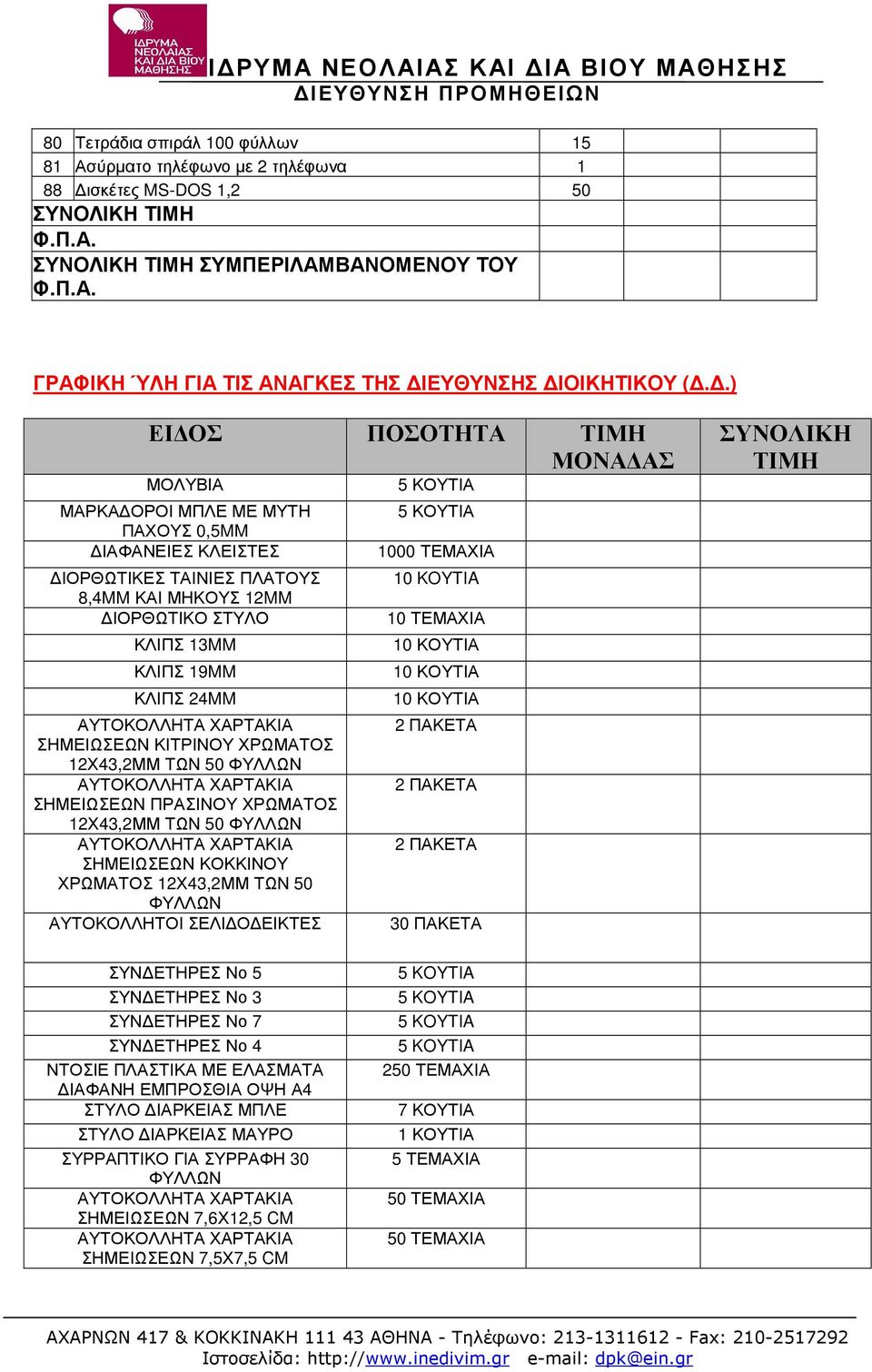 12Χ43,2ΜΜ ΤΩΝ 50 ΦΥΛΛΩΝ ΣΗΜΕΙΩΣΕΩΝ ΠΡΑΣΙΝΟΥ 12Χ43,2ΜΜ ΤΩΝ 50 ΦΥΛΛΩΝ ΣΗΜΕΙΩΣΕΩΝ ΚΟΚΚΙΝΟΥ 12Χ43,2ΜΜ ΤΩΝ 50 ΦΥΛΛΩΝ ΑΥΤΟΚΟΛΛΗΤΟΙ ΣΕΛΙ Ο ΕΙΚΤΕΣ 5 ΚΟΥΤΙΑ 5 ΚΟΥΤΙΑ 1000 ΤΕΜΑΧΙΑ 10 KOYTIA 10 ΤΕΜΑΧΙΑ 2 ΠΑΚΕΤΑ
