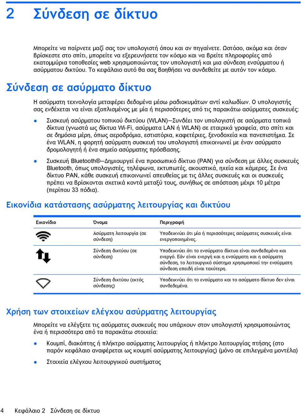 ασύρματου δικτύου. Το κεφάλαιο αυτό θα σας βοηθήσει να συνδεθείτε με αυτόν τον κόσμο. Σύνδεση σε ασύρματο δίκτυο Η ασύρματη τεχνολογία μεταφέρει δεδομένα μέσω ραδιοκυμάτων αντί καλωδίων.