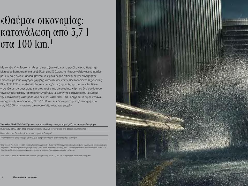 Συν τοις άλλοις, απολαμβάνετε μειωμένα έξοδα επισκευής και συντήρησης.