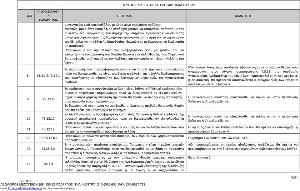 Προφανές είναι ότι αυτός ο περιγραφόμενος όρος της διακρυξης προσκρούει στην αρχ του ανταγωνισμού της ΕΕ, αλλά και της Εθνικς Νομοθεσίας, θεωρώντας τη διαγωνιστικ διαδικασία μη αποδεκτ.