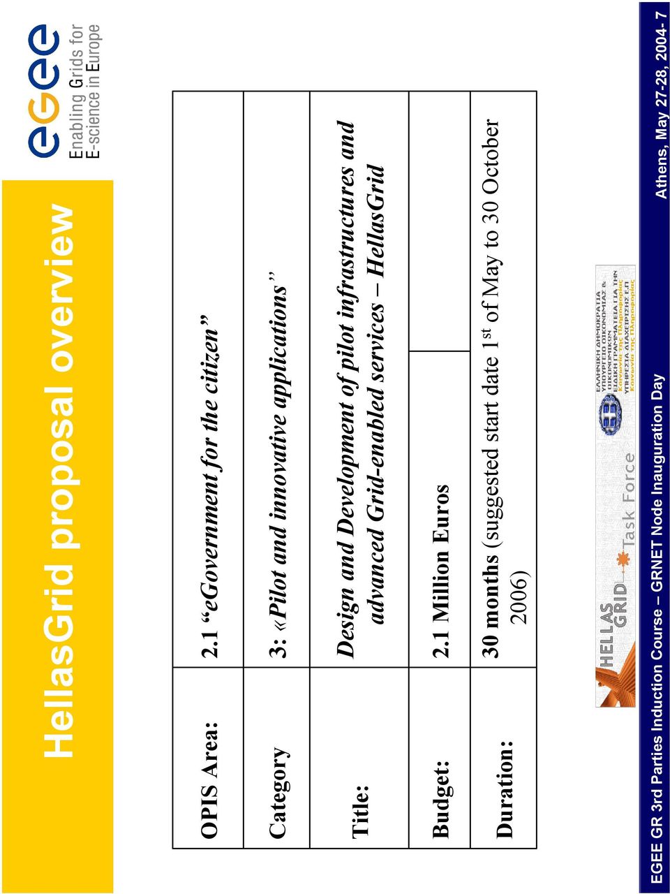 Design and Development of pilot infrastructures and advanced Grid-enabled services