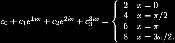 Ανάλυση Fourier Discrete Fourier Transform (DFT) Ο πίνακας Fourier: Η ακολουθία των δεδομένων είναι f(x)=2,4,6,8.