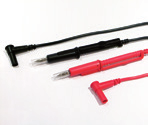 Accesorii de conectare cu banană Ø4 mm Pentru instalaţiile CAT IV şi CAT III Model Descriere Caracteristici Referinţă Set de 2 sonde de verificare turnate roşu/negru Fişă mamă Ø4 mm CAT IV / CAT III