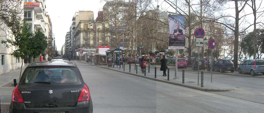 Κυκλοφοριακή μελέτη οδού Μητροπόλεως Σελίδα 14 Το κεντρικό τμήμα της Μητροπόλεως έχει μήκος 1050 μ.