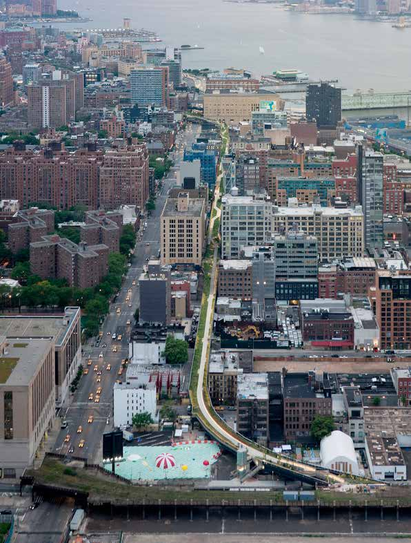 αστική βιοποικιλότητα The High Line James Corner Field Operations & Diller Scofidio + Renfro, Νέα Υόρκη, ΗΠΑ (2011) δημιουργία γραμμικού αστικού πάρκου (1.