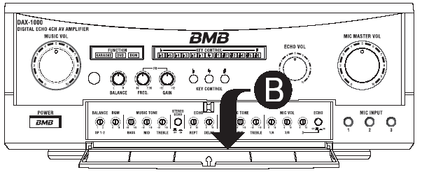 CARA MENGATUR SUIS OUTPUT VOLUM JENIS BERMOTOR Pengguna dapat mengatur volum master muzik, LEVEL volum utama output maksimum mikrofon.