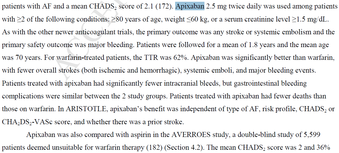 2014 AHA/ACC/HRS Guideline for the Management of Patients With Atrial Fibrillation January CT, et al.