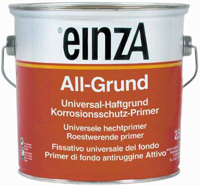 ΤΕΧΝΙΚΟ ΦΥΛΛΑ ΙΟ ΠΡΟΪΟΝΤΟΣ Νο. 181 All-Grund Συνδυασµός χρωµάτων µε einza mix Ι. Το Προϊόν Το einza All-Grund είναι ένα ισχυρό-ταχυστεγνωτο αντισκωριακο αστάρι, για γενική χρήση.