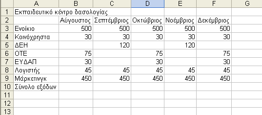 1. Εκκινήστε το Microsoft Excel. ΑΣΚΗΣΕΙΣ i. Χρησιµοποιώντας το κατάλληλο εικονίδιο της Βασικής γραµµής εργαλείων, δηµιουργήστε ένα νέο βιβλίο εργασίας.