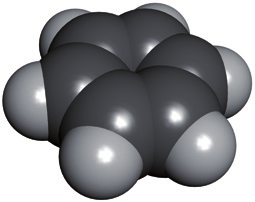 Prehľad významných aromatických uhľovodíkov Benzén C 6 H 6 je bezfarebná horľavá kvapalina, ktorá so vzduchom tvorí výbušnú zmes.