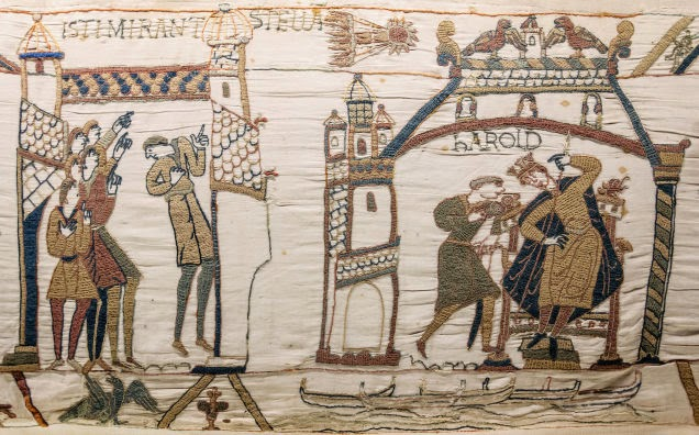 Ο κομήτης του Χάλεϊ στο Bayeux Tapestry, από τα 1070 Μπορεί να μάθαμε τι είναι οι κομήτες στα τέλη του 16ου