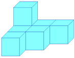 Priestorová predstavivosť 5. Znázornite vo voľnom rovnobežnom premietaní obraz drôtu navinutého na kocke, ak je daný jeho nárys, pôdorys a bokorys zľava. a) b) c) 6.