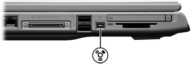 Χρήση µιας συσκευής 1394 (µόνο σε επιλεγµένα µοντέλα) Η διασύνδεση IEEE 1394 είναι µια διασύνδεση υλικού που µπορεί να χρησιµοποιηθεί για τη σύνδεση µιας συσκευής πολυµέσων ή αποθήκευσης δεδοµένων