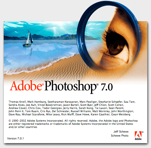 PHOTOSHOP 7 Τι Είναι το PhotoShop Το πρόγραµµα PhotoShop της εταιρείας Adobe είναι ένα πολύ δυνατό και δηµοφιλές πρόγραµµα επεξεργασίας εικόνας, µε το οποίο µπορούµε να επεξεργαστούµε φωτογραφικές