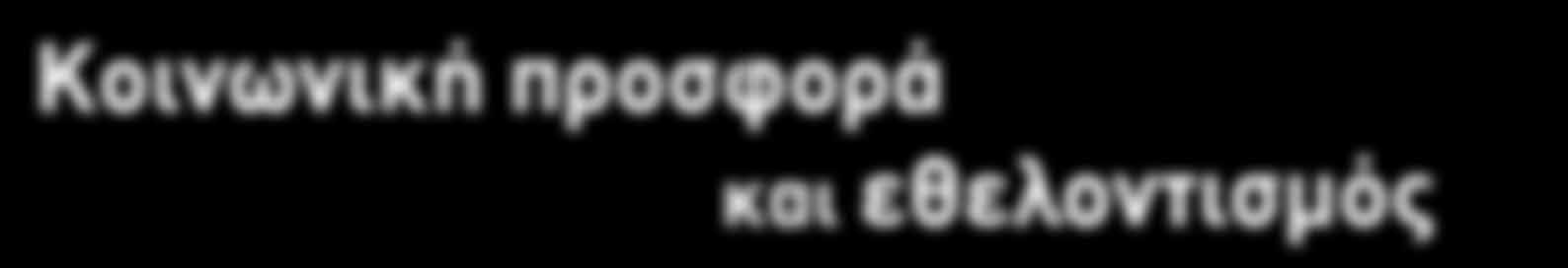 Κοινωνική προσφορά και
