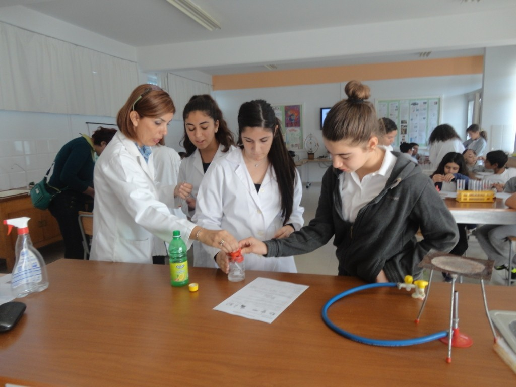 Δράσεις εκπαιδευτικών PROFILES Επίσκεψη μαθητών της δημοτικής σε εργαστήριο χημείας γυμνασίου Στις 22 Νοεμβρίου 2012 μαθητές του δημοτικού σχολείου Δροσιάς επισκέφτηκαν το Γυμνάσιο Βεργίνας, στο