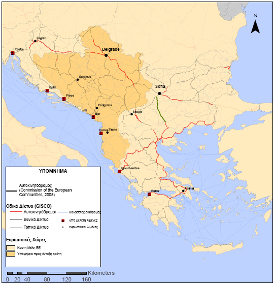 Δικτύου Μεταφορών σύμφωνα με το έγγραφο: : Trans-European Transport Network.