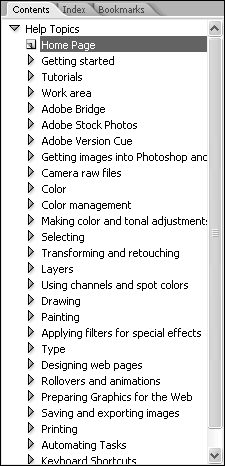 Κεφάλαιο 3: Το σύστημα Βοήθειας του Adobe Photoshop CS2 Εικόνα 3.