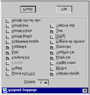 Digitálna dokumentácia stavieb cestných komunikácií. Cast 1 TP SSC xx/2004 Atribúty pohladu sa nastavia podla obr. c. 2 Obrázok c. 2 Nastavenie atribútov pohladu Otvorí sa len pohlad (okno) c.