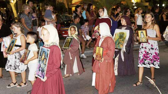 Ἀπό τόν ἑορτασμό τοῦ Ὁσίου Σάββα Καλύμνου. Ἀπό τόν ἑορτασμό τοῦ Ἁγίου Παντελεήμονος Καλύμνου.