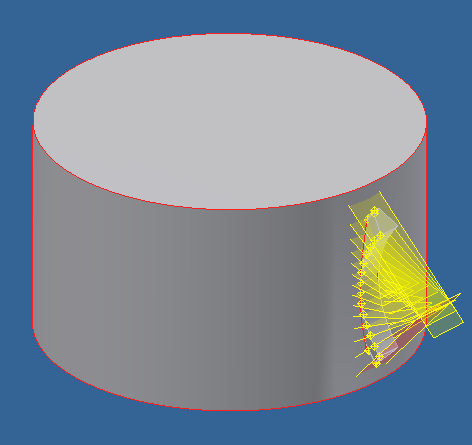 Για τη δημιουργία της τρισδιάστατης πορείας που διαγράφει το δόντι του εργαλείου κοπής στο περιβάλλον CAD, απαιτείται να προσδιοριστούν τα χωρικά επίπεδα που παρουσιάζονται σχήμα 3.