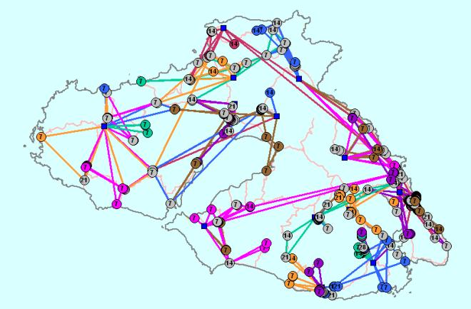 5.5.1.3 Εβδομαδιαία Συλλογή Για την περίπτωση της συλλογής απορριμμάτων εξετάστηκε το σενάριο 3.